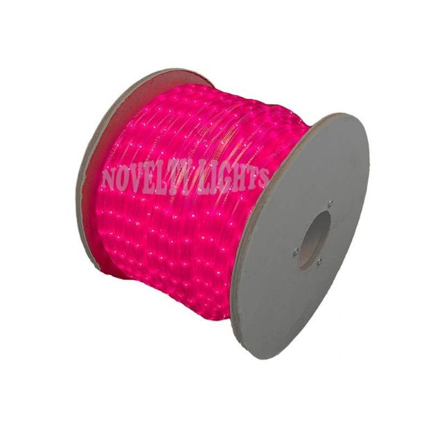 Pink 150 Ft Chasing Rope Light Spools, 3 Wire 120v 1/2"