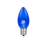 Blue Transparent C7 5 Watt Bulbs