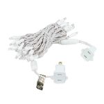 35 Light Warm White LED Mini Lights 11.5' Long on White Wire