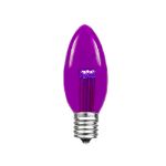 5 Pack Purple Smooth Glass C9 LED Bulbs