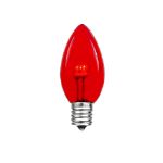 C7 - Red - Glass LED Replacement Bulbs - 25 Pack