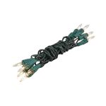 Non Connectable Green Wire Mini Lights 10 Light 5.5'