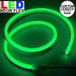 Green LED Neon Flex Custom Cut 120v