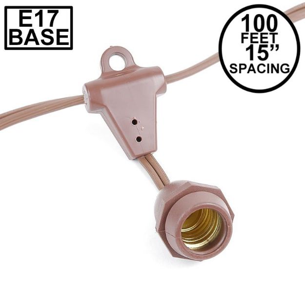 100' Suspended Brown Commercial Grade Stringer 80 Intermediate (e17) Base Sockets