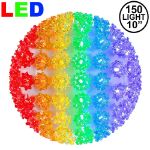 150 Rainbow LED 10" Sphere