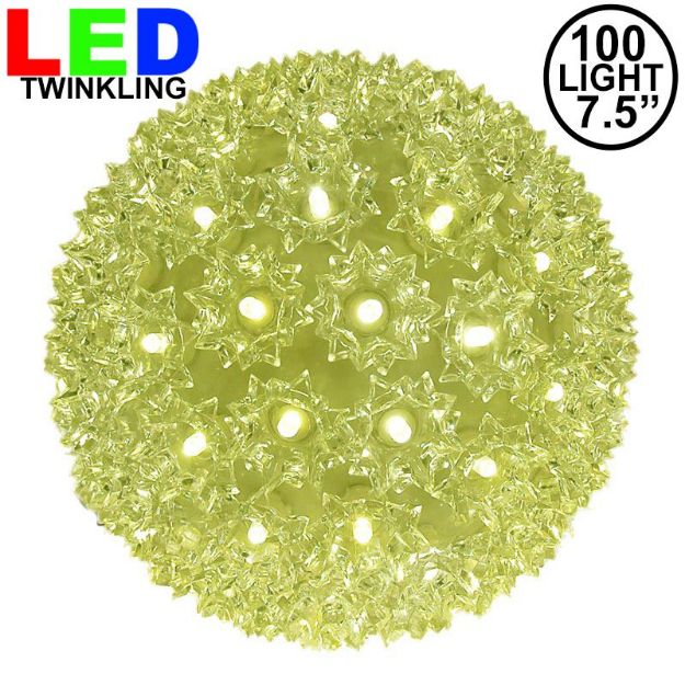 100 Twinkle LED 7.5" Sphere