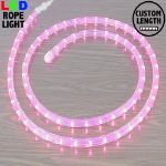Pink LED Custom Rope Light Kit 1/2" 2 Wire 120v