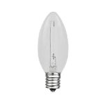 Black Light C9 LED Glass Filament Replacement Bulbs 25 Pack 