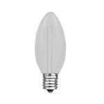 Pure White C9 LED Plastic Filament Replacement Bulbs 25 Pack 