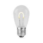 Warm White S14 U-Shaped LED Plastic Flex Filament Replacement Bulbs 25 Pack