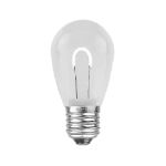 Pure White S14 U-Shaped LED Plastic Flex Filament Replacement Bulbs 25 Pack