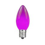 Purple Ceramic Opaque C9 7 Watt Bulbs 25 Pack