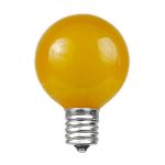 Yellow Satin G50 7 Watt Replacement Bulbs 25 Pack