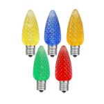 Multi Colored C7 LED Replacement Lamps 25 Pack