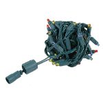Coaxial 25 LED Multi 6" Spacing Green Wire