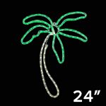 24" Palm Tree LED Rope Light Motif 