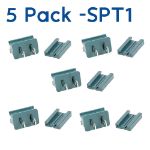 SPT-1 Male Plugs Green - 5 Pack