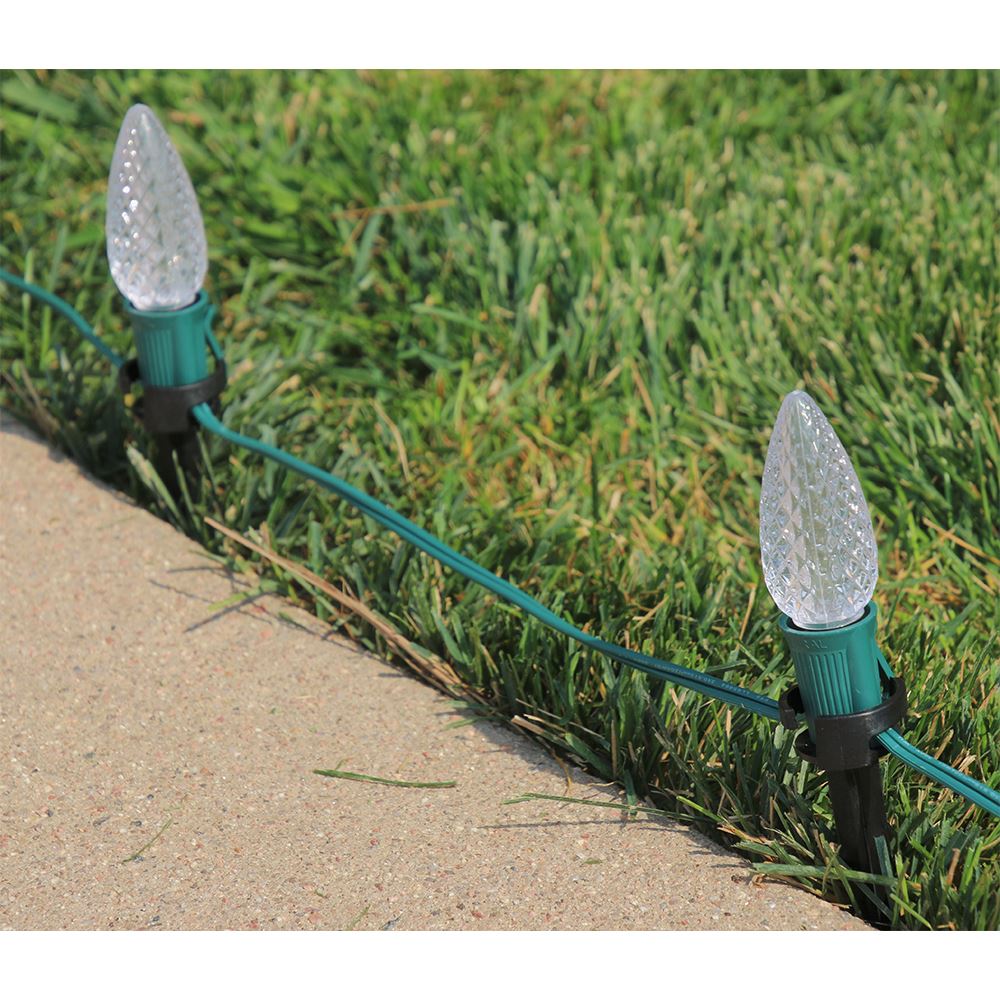 Ground lights in grass